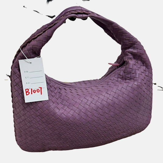 Bottega Veneta Hobo Bag Lambskin leather Lilac Lavender Purple Medium 40cm