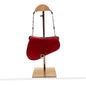 Dior Saddle Classic Clutch Mini Red Silk Satin Rovelle Bags