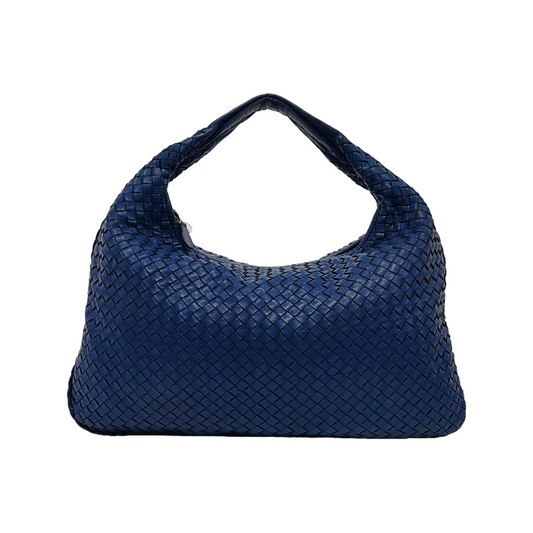 Bottega Veneta Veneta Hobo Large Navy Intrecciato Leather Bag 48cm