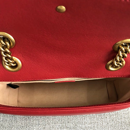 Gucci Marmont Small Matelassé Shoulder Ba