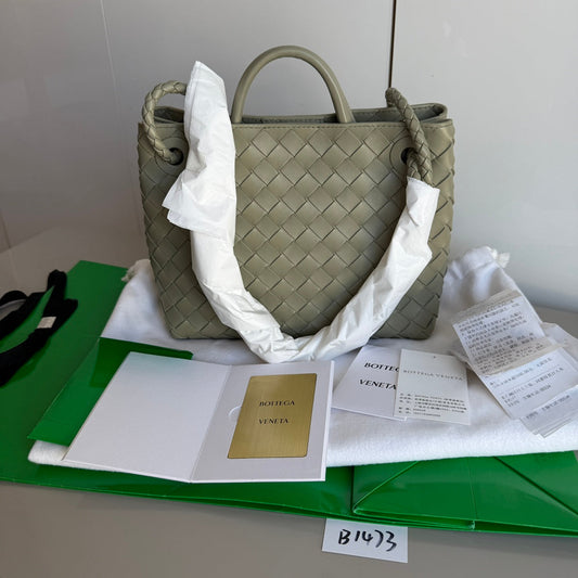 Bottega Veneta Small Andiamo Travertine Handbag