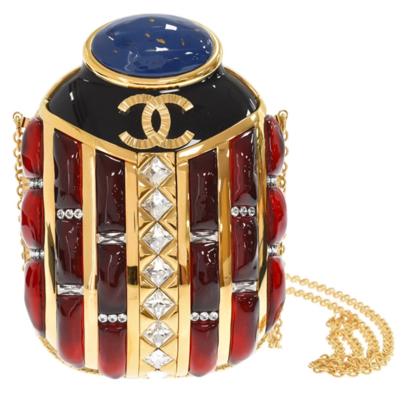 Chanel Luxury Leather Red Shoulder Bag Rovelle Bags