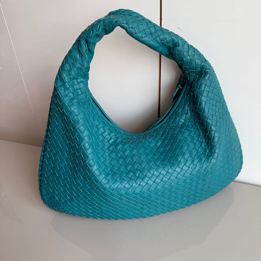 Bottega Veneta Hobo Bag Lambskin leather Green 47cm