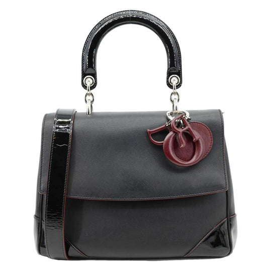 Christian Dior Be Dior Flap Small Smooth Calfskin Leather Tote Bag Black Rovelle Bags