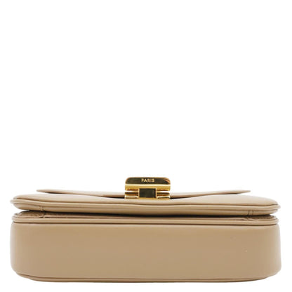 CELINE C Small Calfskin Leather Shoulder Bag Beige
