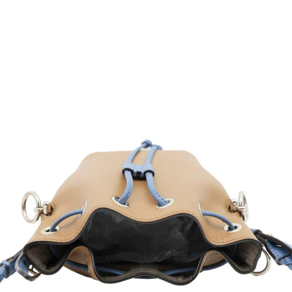 FENDI Mon Tresor Mini Leather Drawstring Bucket Bag Brown Rovelle Bags