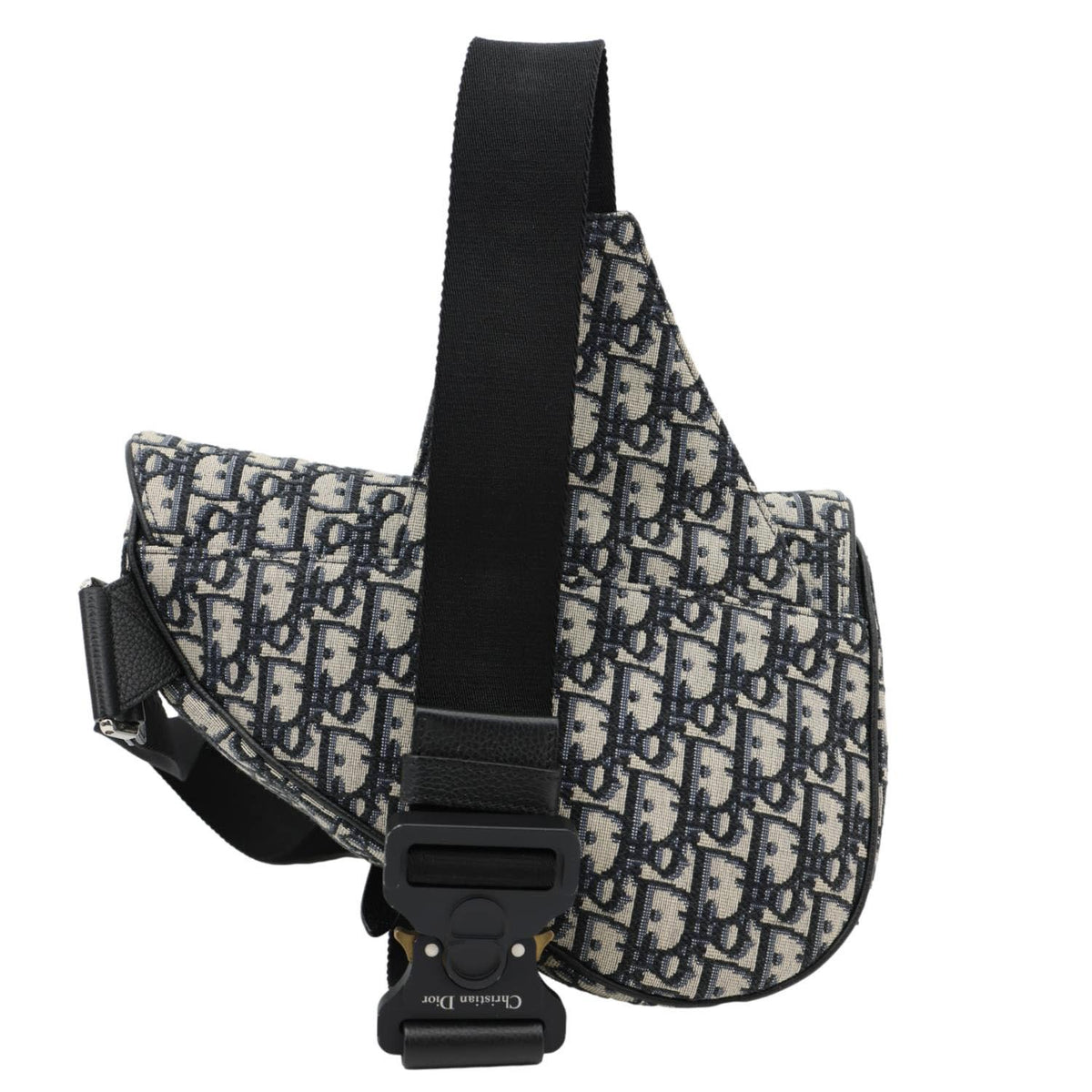 Christian Dior Saddle Oblique Jacquard Crossbody Bag Grey Rovelle Bags