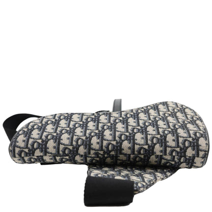Christian Dior Saddle Oblique Jacquard Crossbody Bag Grey Rovelle Bags