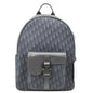 CHRISTIAN DIOR Saddle Oblique Jacquard Canvas Zip Backpack Black Rovelle Bags