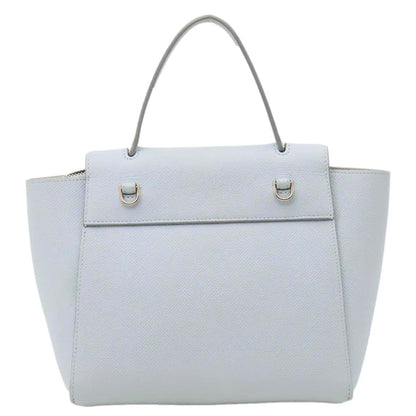 CELINE Nano Belt Grained Leather Shoulder Bag Light Blue