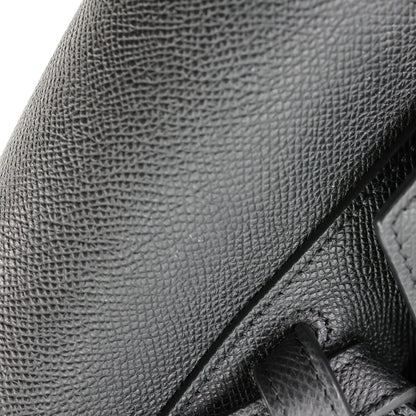 CELINE Belt Grained Calfskin Leather 2Way Shoulder Bag Black