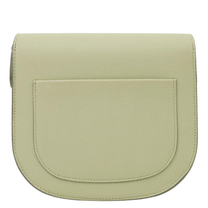 CELINE Trotteur Small Grained Calfskin Leather Shoulder Bag Sage