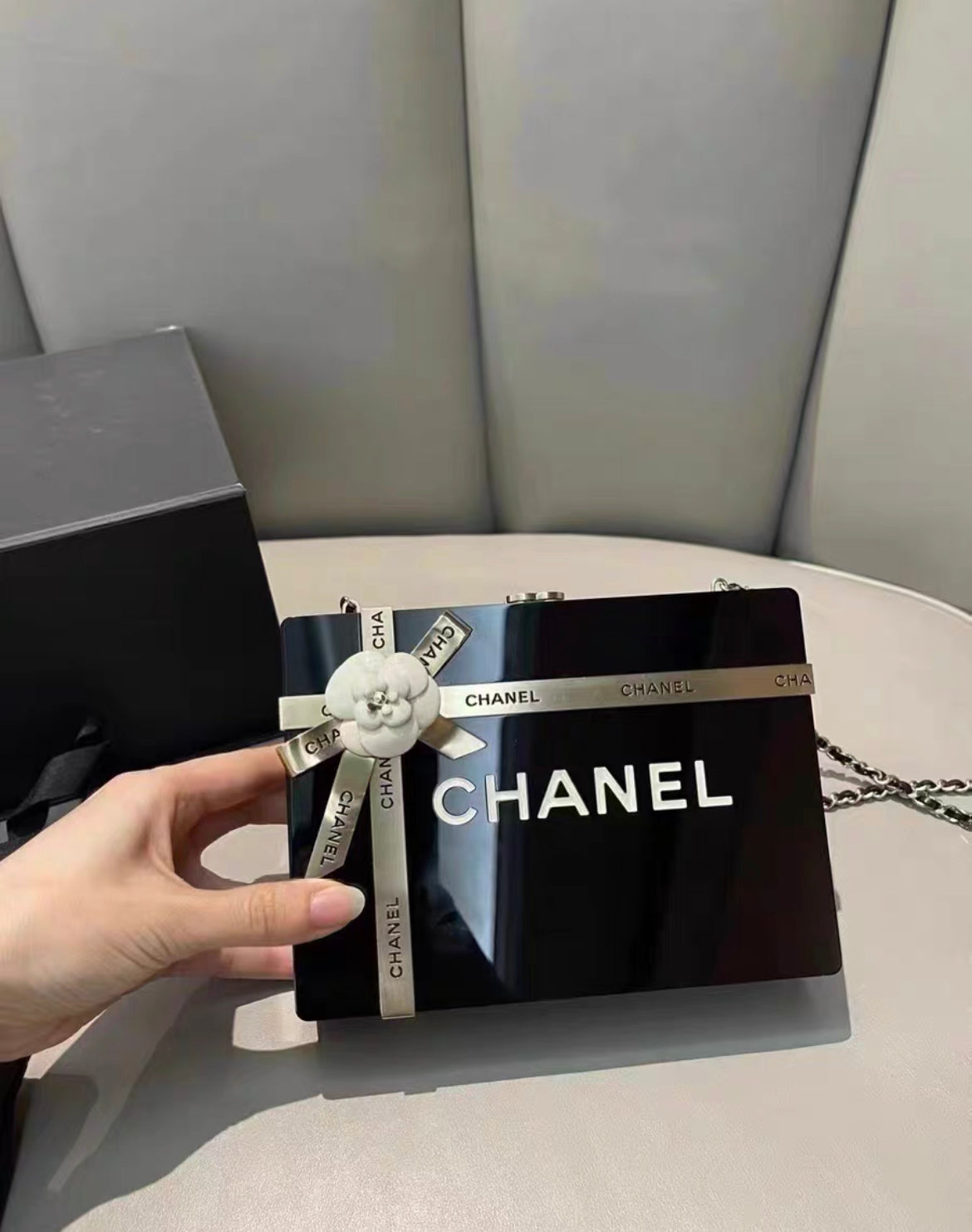 Chanel Luxury Leather Black Handbag Style 10 Rovelle Bags