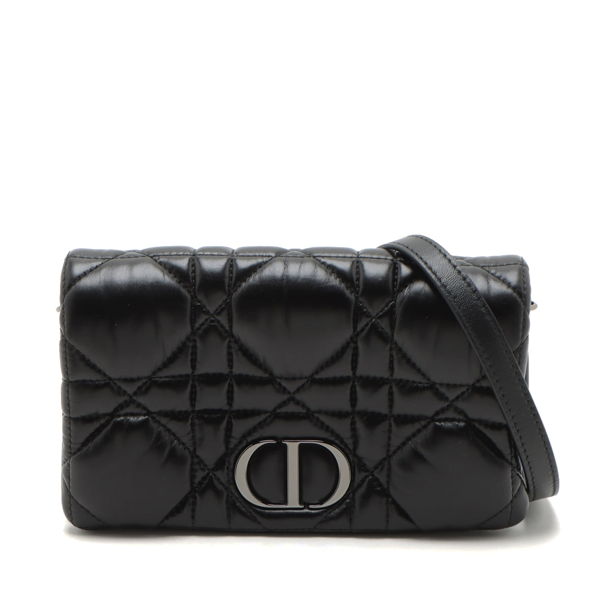 Dior Caro Cannage Black Shoulder Bag Rovelle Bags