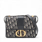 Dior 30 Montaigne Oblique Blue Shoulder Bag Oblique Rovelle Bags