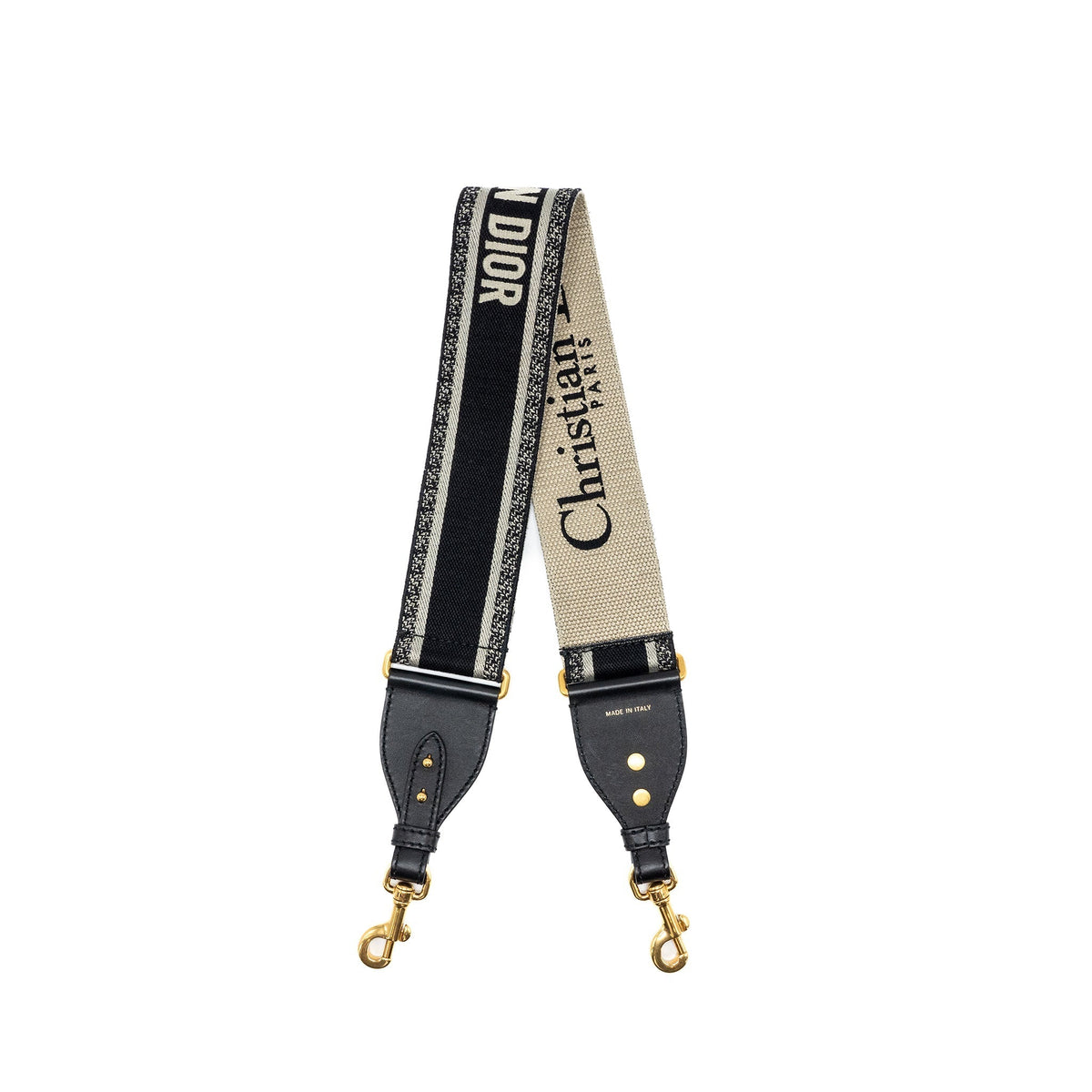 Dior Shoulder Strap Oblique Canvas Black Rovelle Bags