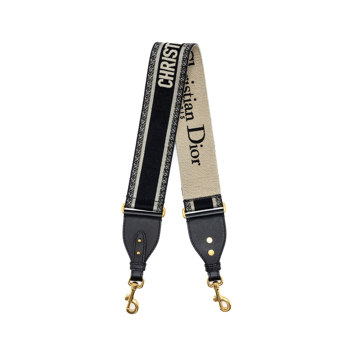Dior Shoulder Strap Oblique Canvas Black Rovelle Bags