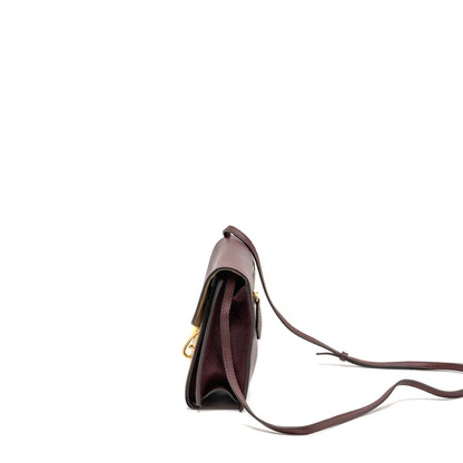 Burberry Multicolour GHW Leather Brown Crossbody Bag