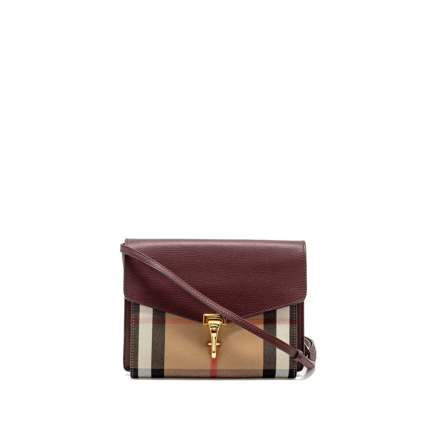 Burberry Multicolour GHW Leather Brown Crossbody Bag