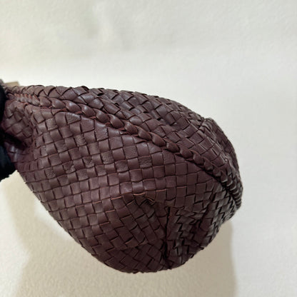 Bottega Veneta Belly Hobo Intrecciato Burgundy Wine Large 50cm