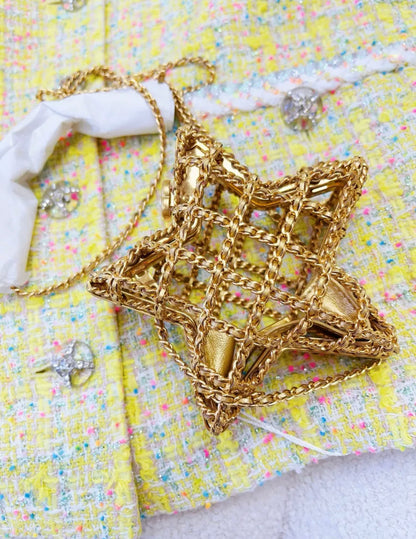 Chanel Luxury Leather Gold Handbag Style 7 Rovelle Bags