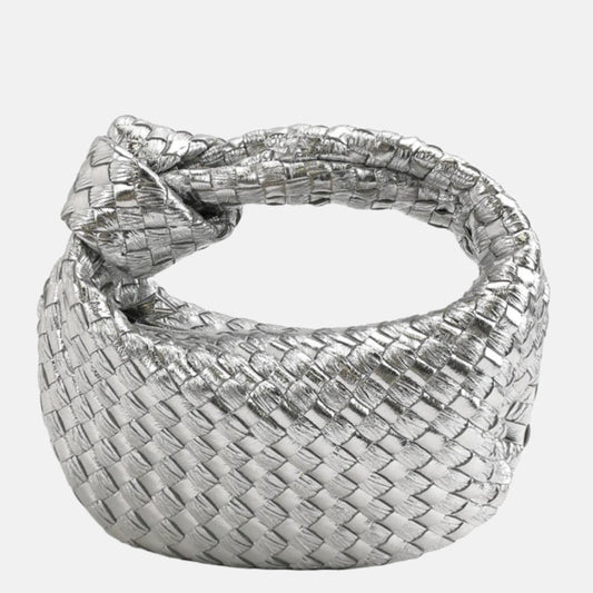 Bottega Veneta Jodie Mini Silver Leather Rare