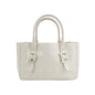 Dior Cannage Leather Tote Bag White 2005 with Silver Hardware Rovelle Bags
