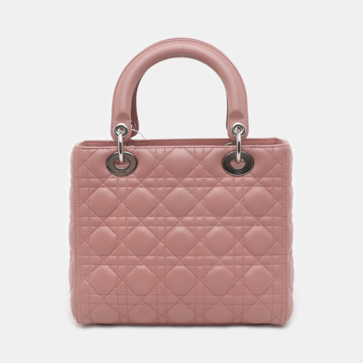 Lady Dior Medium Handbag Lipstick Pink Cannage Leather Gold Hardware Rovelle Bags