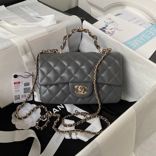 Chanel Mini Flap Bag With Top Handle