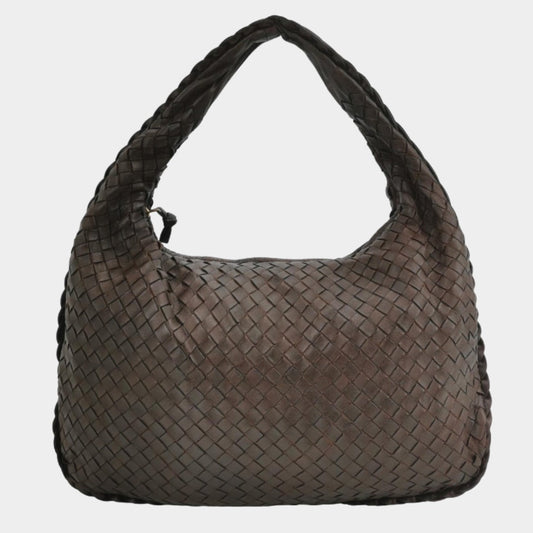 Bottega Veneta Intrecciato Hobo Bag Medium Brown Lambskin leather 40cm