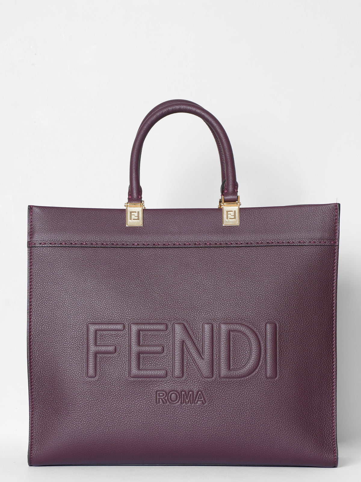 Fendi Sunshine Medium Maroon Bag Rovelle Bags