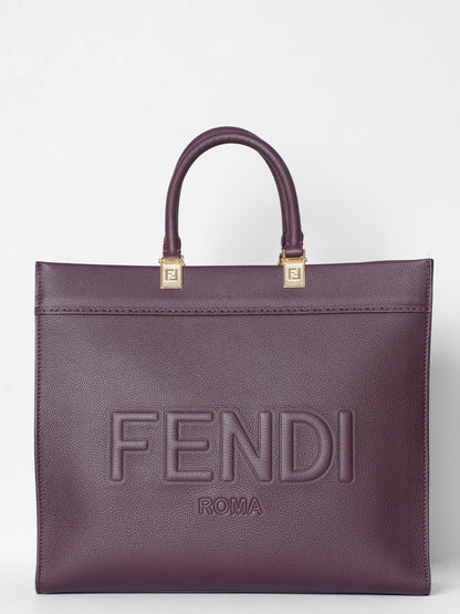 Fendi Sunshine Medium Maroon Bag Rovelle Bags