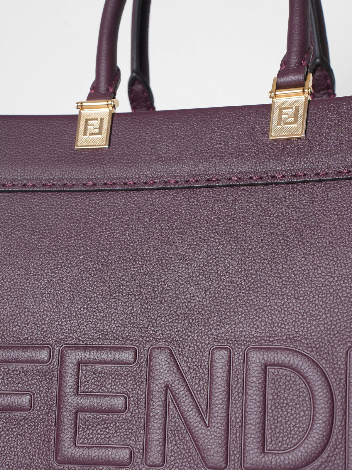 Fendi Sunshine Medium Maroon Bag Rovelle Bags