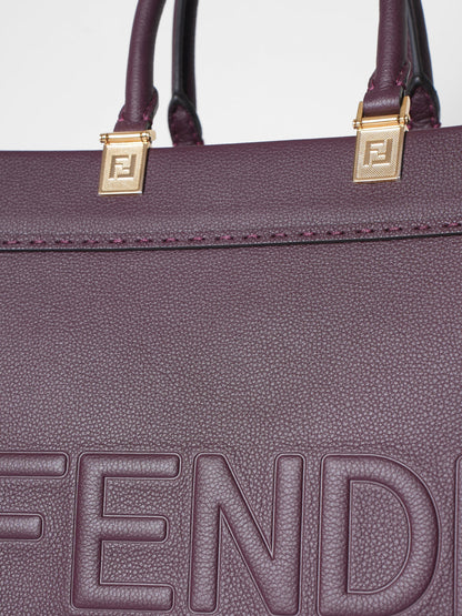 Fendi Sunshine Medium Maroon Bag Rovelle Bags