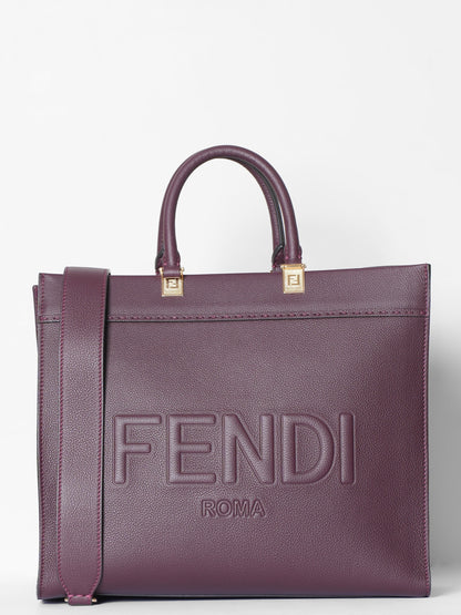Fendi Sunshine Medium Maroon Bag Rovelle Bags