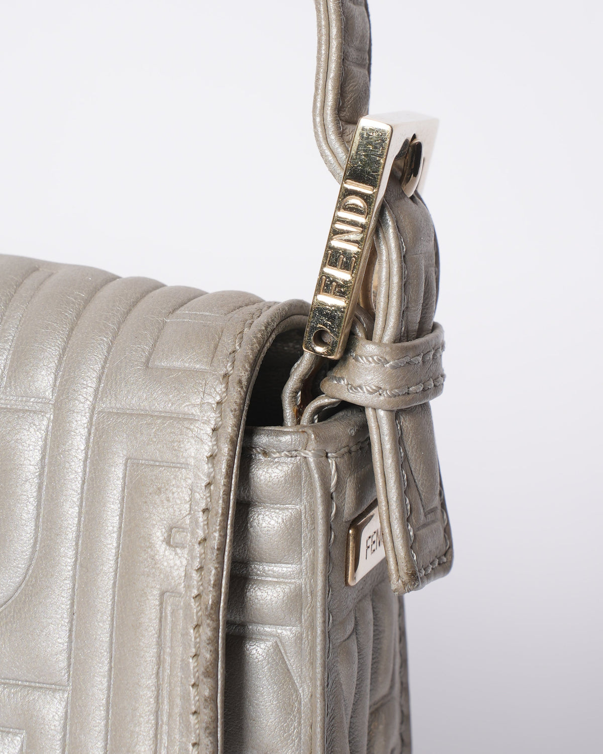 Fendi Quilted Baguette Shoulder Bag Rovelle Bags