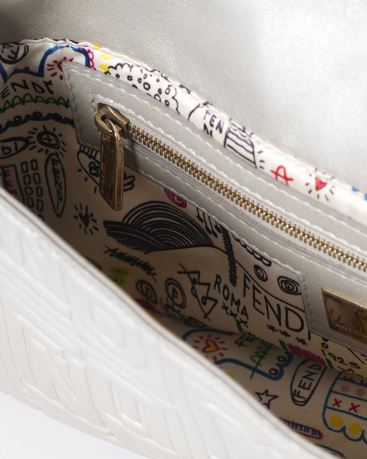Fendi Quilted Baguette Shoulder Bag Rovelle Bags