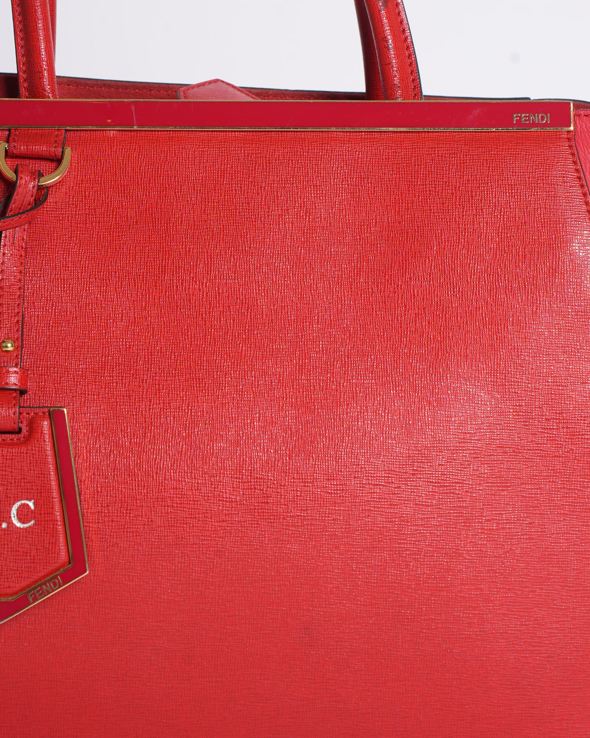 Fendi Red 2Jours Tote Rovelle Bags