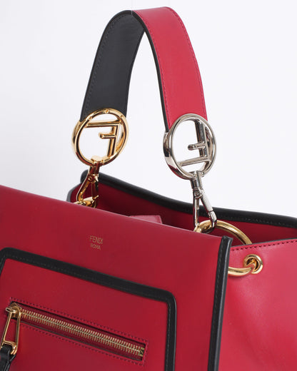 Fendi Red Calfskin Leather Runway Small Bag Rovelle Bags