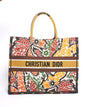 New Christian Dior Large Book Tote In Multicolour Paisley Rovelle Bags