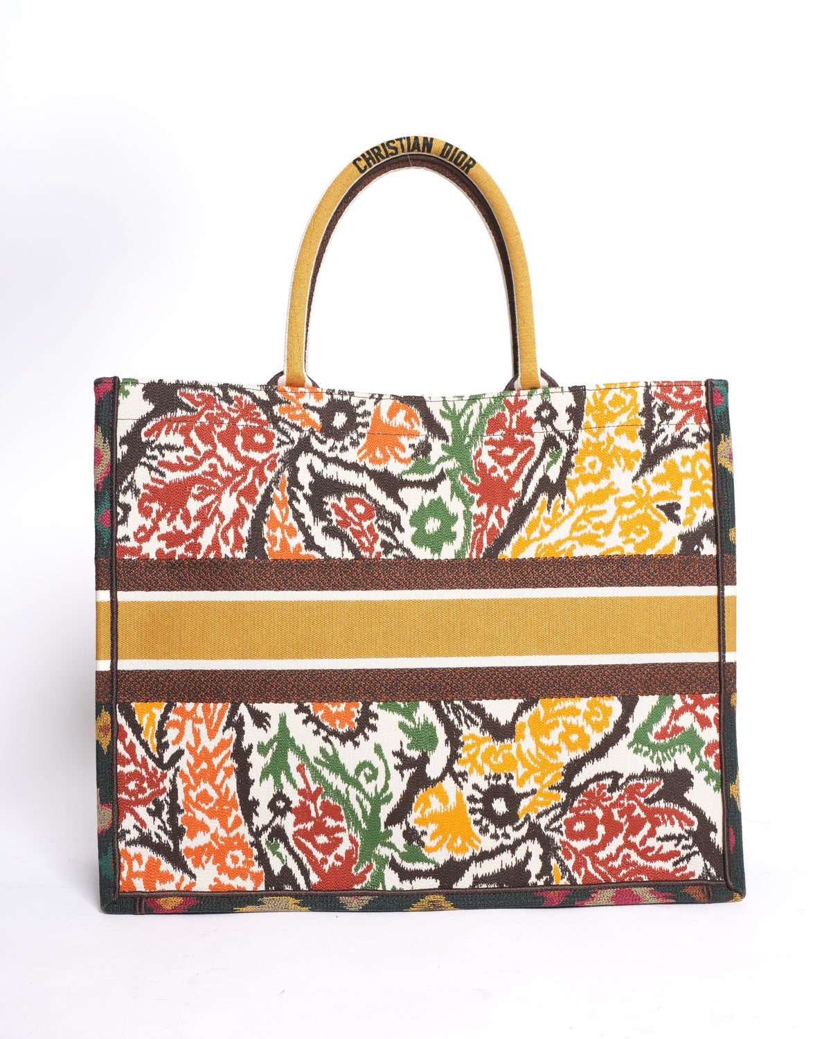 New Christian Dior Large Book Tote In Multicolour Paisley Rovelle Bags