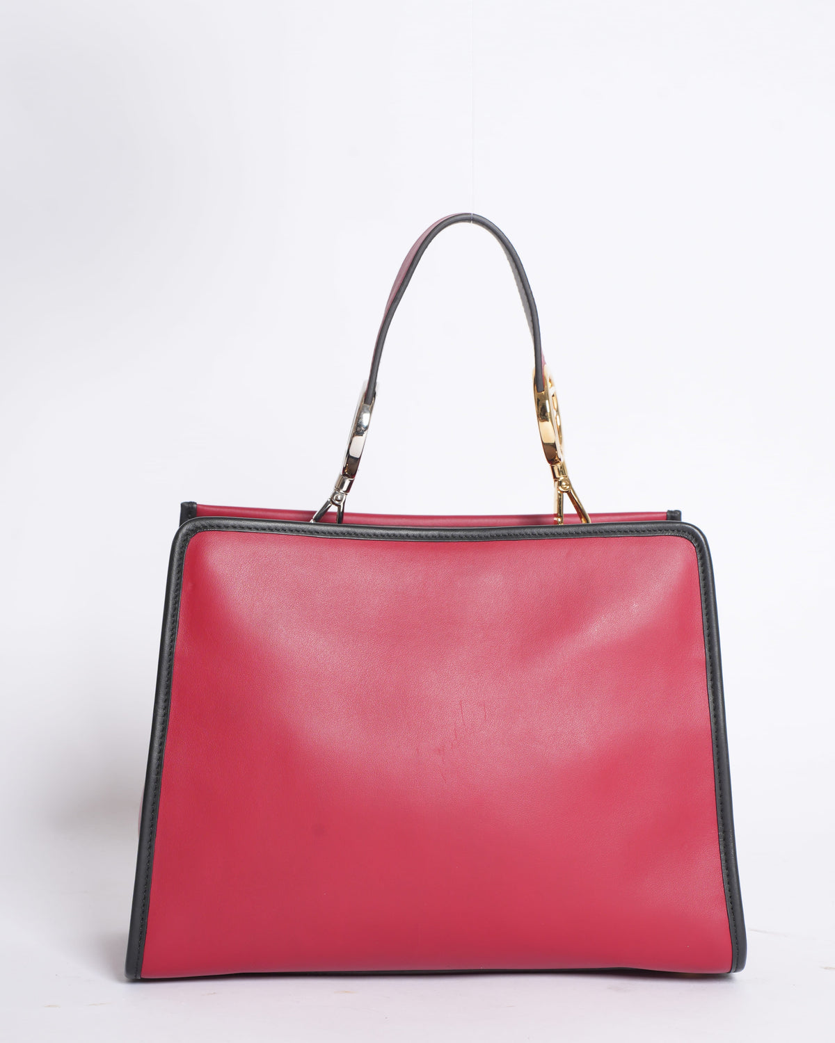 Fendi Red Calfskin Leather Runway Small Bag Rovelle Bags