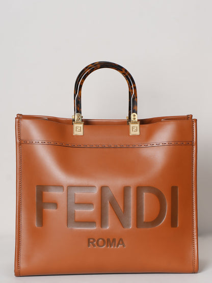 New Fendi Sunshine Leather Large Tote Bag Rovelle Bags
