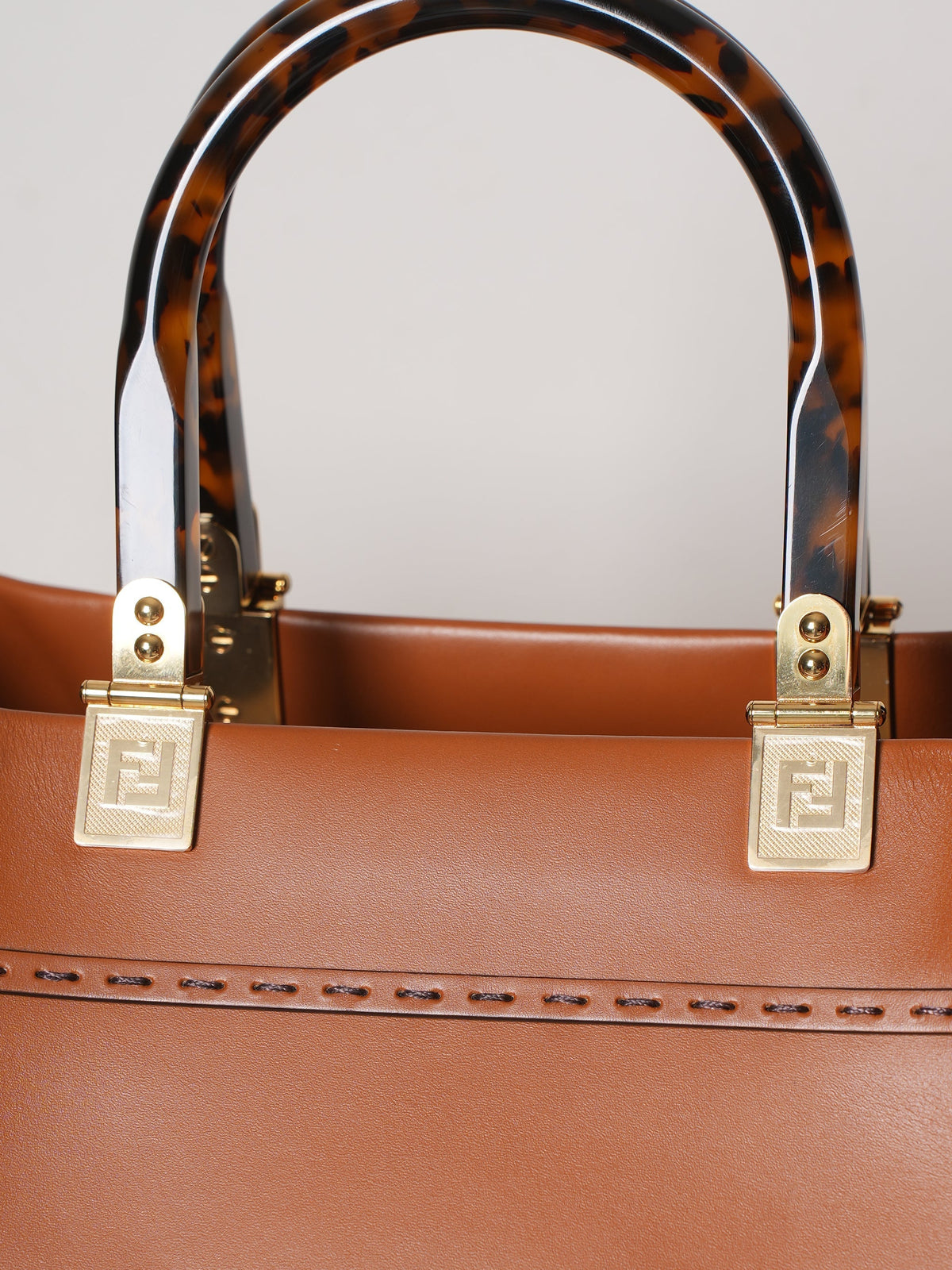 New Fendi Sunshine Leather Large Tote Bag Rovelle Bags
