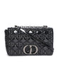 Christian Dior Medium Caro Bag In Black Patent Leather Rovelle Bags