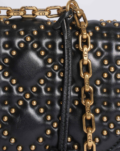 Dior Leather Shoulder Bag In Black Rovelle Bags