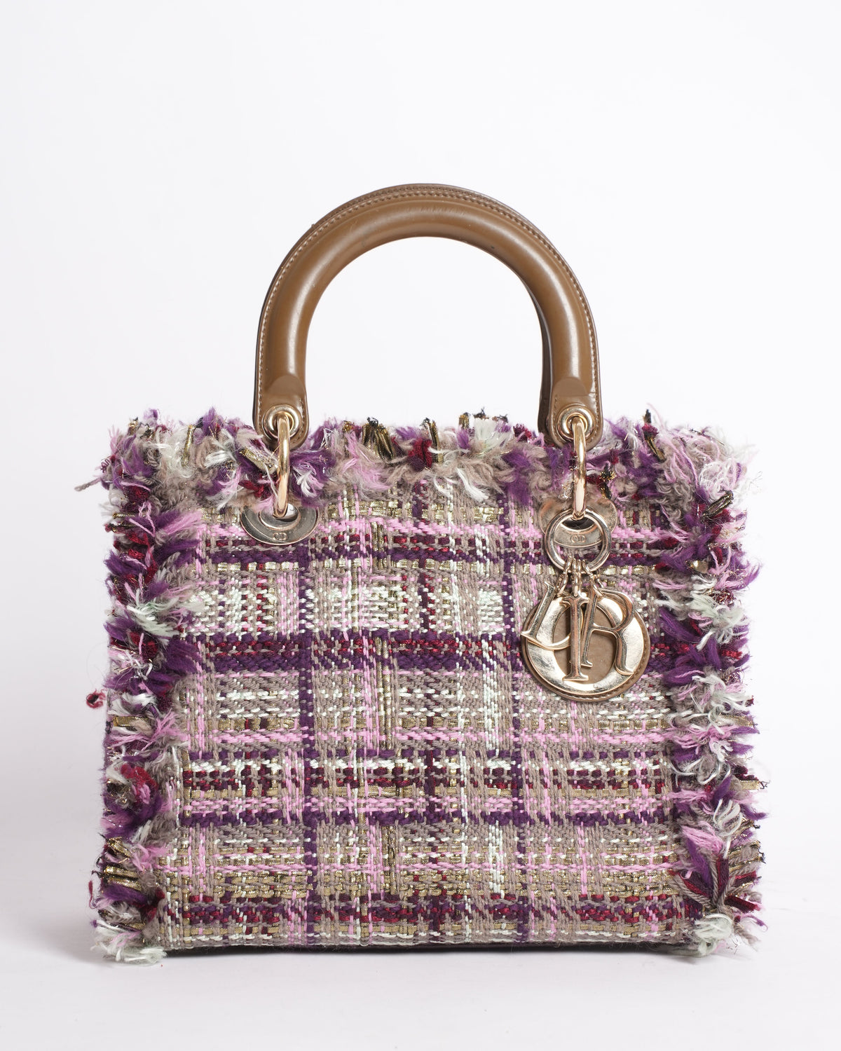 Christian Dior Tweed Lady Dior Medium Bag Rovelle Bags