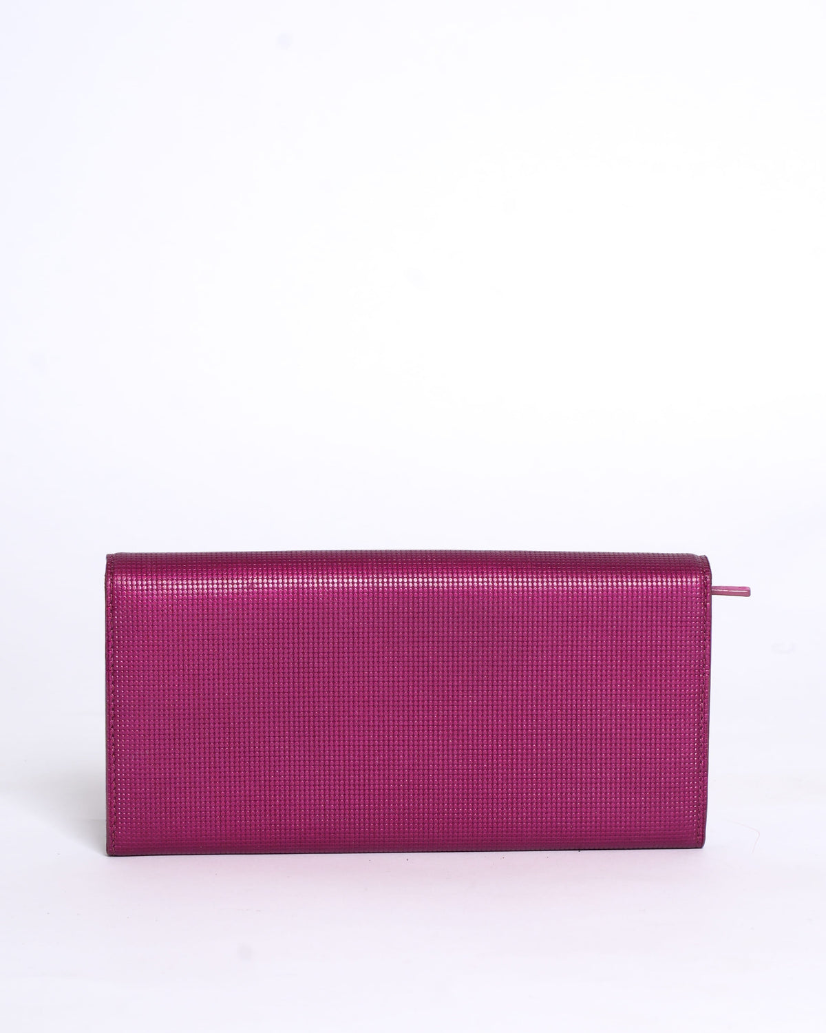 Fendi magenta leather logo flap continental wallet Rovelle Bags