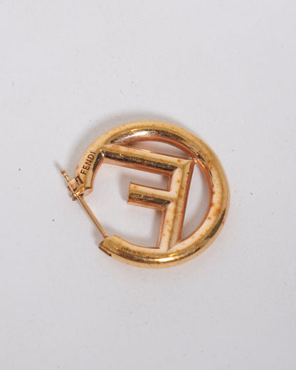 F is Fendi Small Hoop Earrings Rovelle Bags