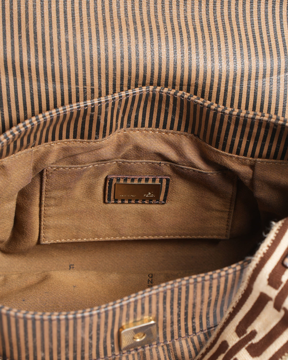 Fendi Mini Striped Chef Shoulder Bag Rovelle Bags